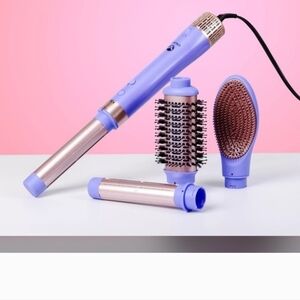Calista EliteAir Multi-Style Dryer in Purple and Gold in box